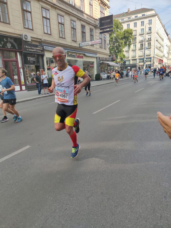 Emin da Silva beim Wien-Marathon
