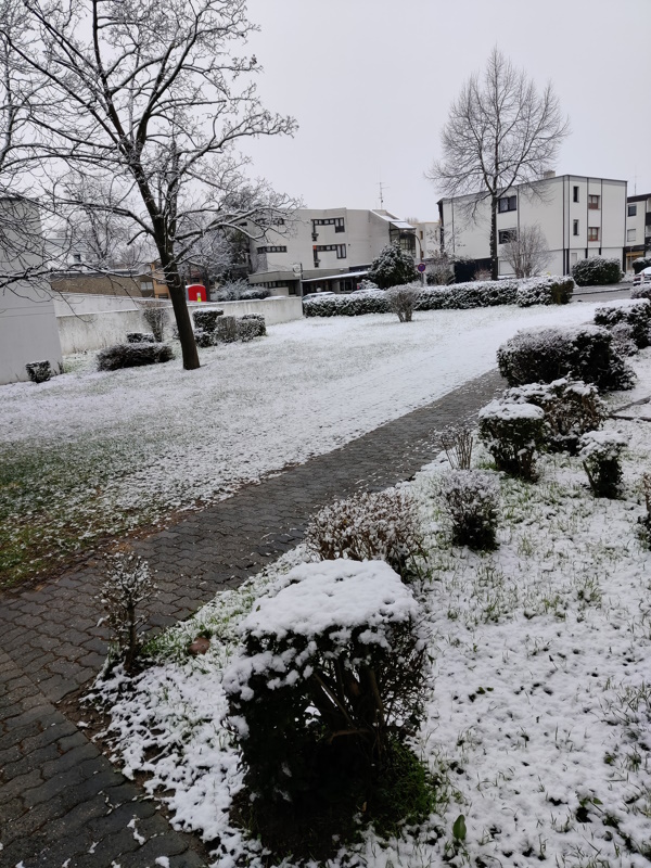 Schnee in Mannheim